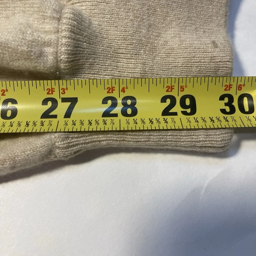 Tory Burch Cashmere Jogger Pants M Tan, Brown Preppy Loungewer Preppy READ